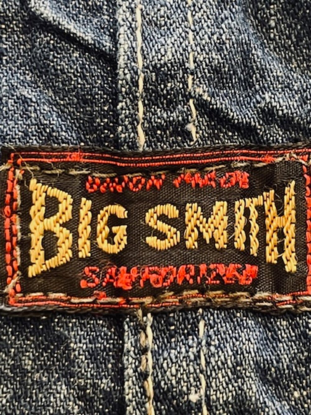 Big Smith Sanforized Union Made Vintage Workwear Denim Overalls Unisex 32 - Picture 6 of 14